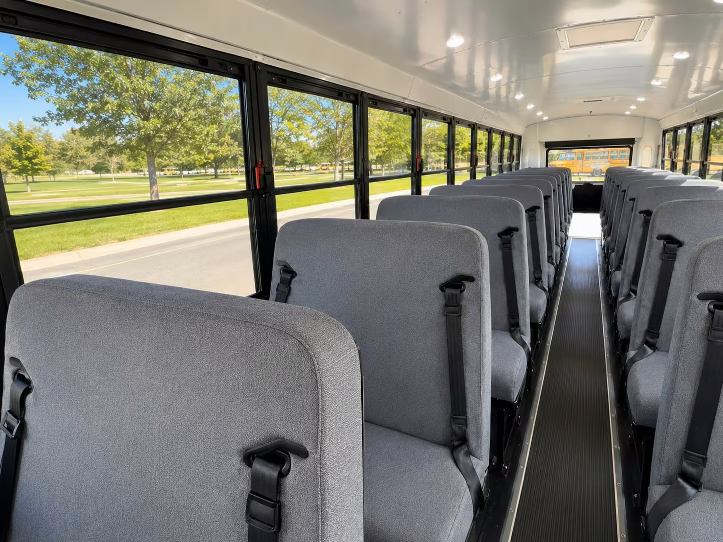 school bus inside
