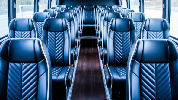 milpitas 18 passenger minibus inside