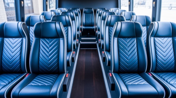 milpitas 25 passenger minibus inside