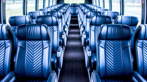 milpitas 50 passenger charter bus inside