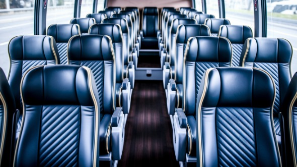 milpitas 56 passenger charter bus inside